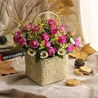 Amazon｜造花 インテリア 薔薇 ローズバスケット フラワー アレンジ
